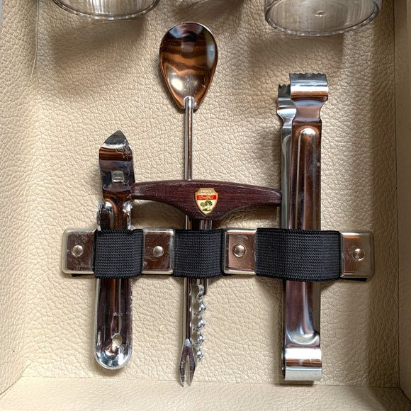 Vintage Flite Line MCM Style Traveling Bar Case, with Key Made in Canada - Picture 4 of 14